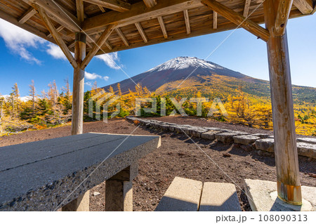 奥庭の紅葉 富士山 富士山五合目 吉田口 奥庭の紅葉 富士山 富士山五合目 吉田口 108090313