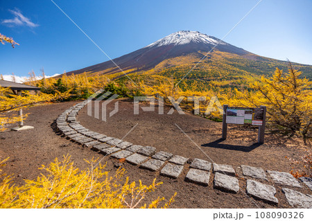 奥庭の紅葉 富士山 富士山五合目 吉田口 奥庭の紅葉 富士山 富士山五合目 吉田口 108090326