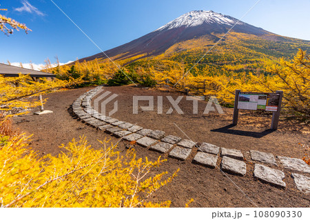 奥庭の紅葉 富士山 富士山五合目 吉田口 奥庭の紅葉 富士山 富士山五合目 吉田口 108090330
