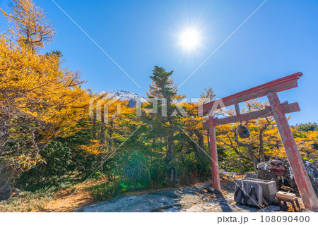 奥庭の紅葉　富士山　　（奥庭自然公園） 108090400
