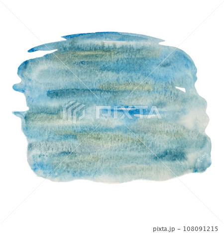 Watercolor blue-green splash abstract background quality illustration 108091215