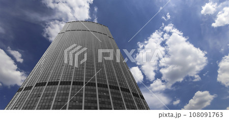 Skyscrapers La Defense (against the background of sky with clouds), commercial and business center of Paris, France Skyscrapers La Defense (against the background of sky with clouds), commercial and business center of Paris, France 108091763