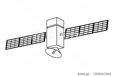 人工衛星のイラスト 108092368