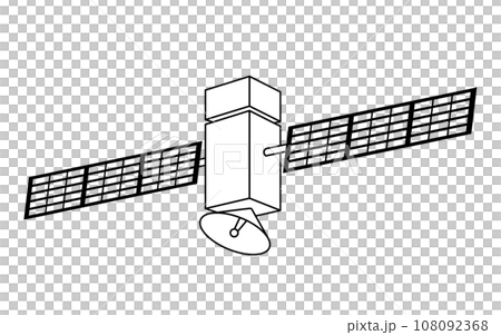 人工衛星のイラスト 108092368