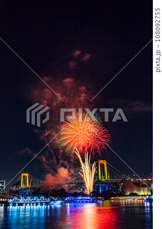 お台場レインボー花火　東京イベント 108092755