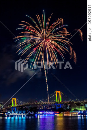 お台場レインボー花火　東京イベント 108092912