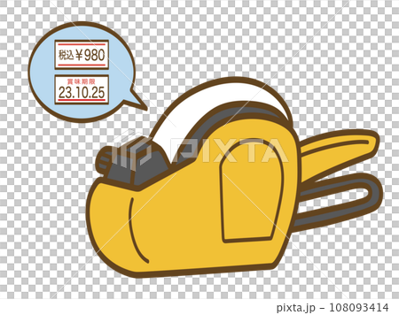 ハンドラベラーのイラスト ハンドラベラーのイラスト 108093414