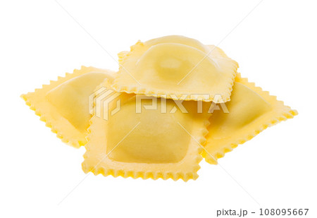 Italian ravioli isolated Italian ravioli isolated 108095667
