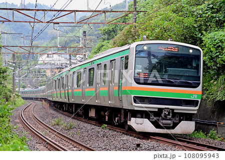 JR E231-1000系近郊電車(東海道線) 曇天下の宇都宮線を往く湘南色の電車～ E231系1000番台 小山車