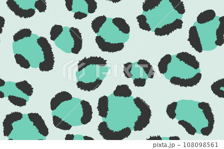 Abstract modern leopard seamless pattern. Animals trendy background. Color decorative vector stock illustration for print, card, postcard, fabric, textile. Modern ornament of stylized skin 108098561