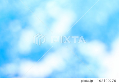 青緑色系パステルのふんわりした背景　玉ボケ・丸ボケ 108100276