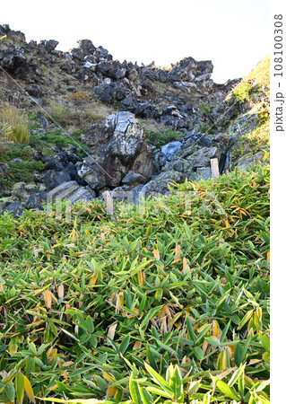 草津　殺生河原　青葉山ゲレンデ付近　秋の季節　　　　 108100308