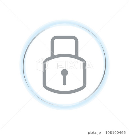 Illustration Vector graphic of padlock icon template Illustration Vector graphic of padlock icon template 108100466