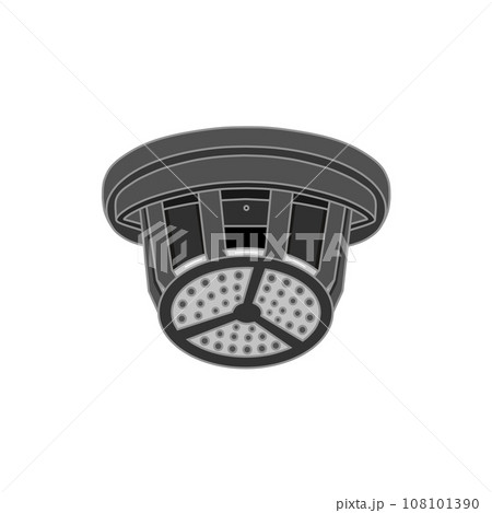 黒色の定温式スポット型熱感知器 黒色の定温式スポット型熱感知器 108101390