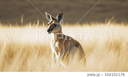 野生のカンガルー 野生のカンガルー 108102176