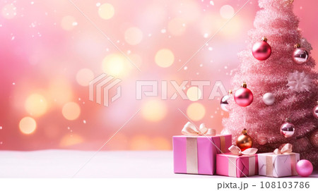 Seasonal Decorations with Copy Space. Generative AI. 108103786