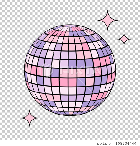 復古鏡球插畫 108104444