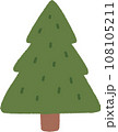 Christmas pine tree hand drawn 108105211