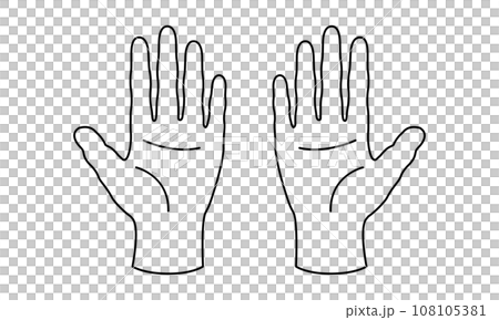 雙手掌單色 108105381