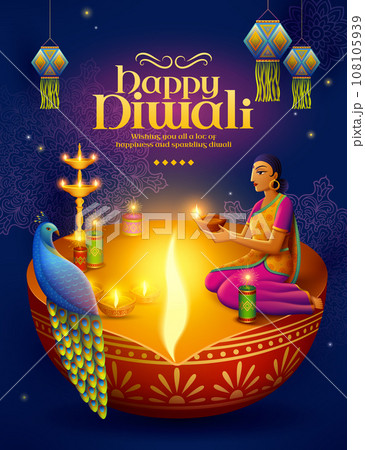 Women celebrate Diwali Festival Women celebrate Diwali Festival 108105939