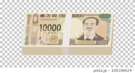 一万円札の札束 108106024