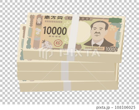 一万円札の札束 108106025