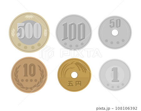 小銭_日本の貨幣 108106392