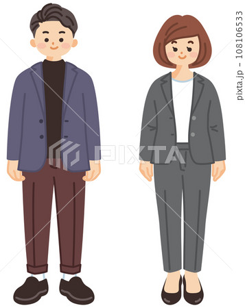 カジュアルな服装のビジネスパーソン 108106533