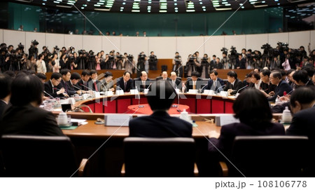 A meeting of the government of one of the countries A meeting of the government of one of the countries 108106778