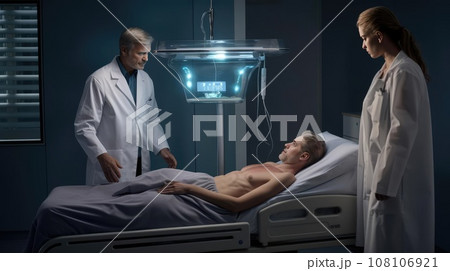 Doctor examining patient in office Doctor examining patient in office 108106921