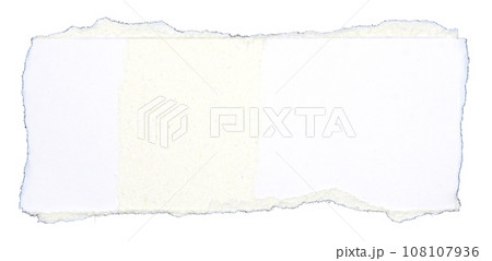 Pieces of torn scrapbook paper isolated on white background Pieces of torn scrapbook paper isolated on white background 108107936