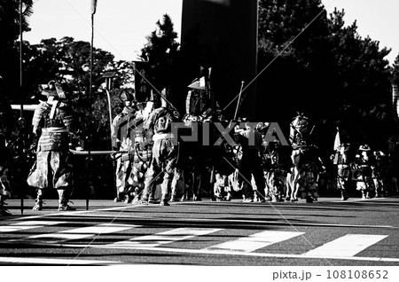 時代祭り 岡崎公園行進 白黒写真 時代祭り 岡崎公園行進 白黒写真 108108652