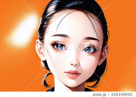 可愛い女性のポートレート【AI生成画像】 108109092