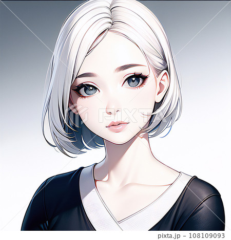 可愛い女性のポートレート【AI生成画像】 108109093