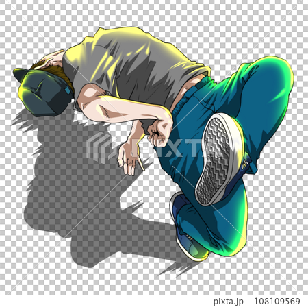 Breakdance/Breaking illustration "Highchair" Breakdance/Breaking illustration "Highchair" 108109569