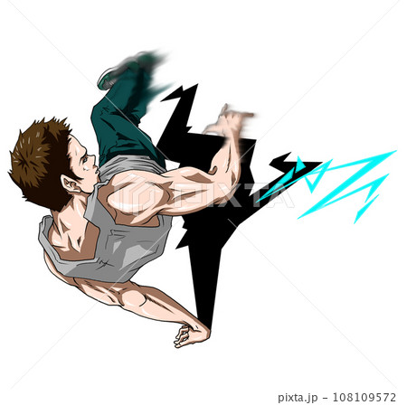 ブレイクダンス/ブレイキンイラスト「マーシャル」 108109572