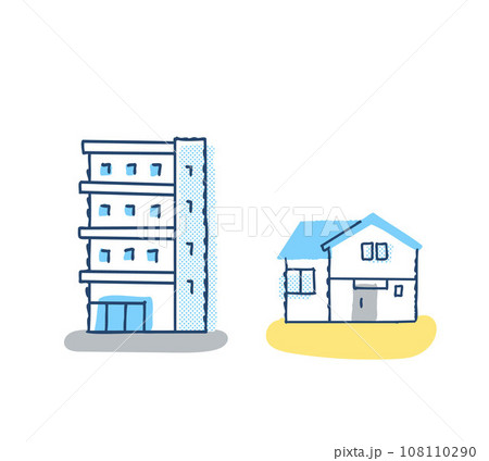 マンションと一軒家 マンションと一軒家 108110290