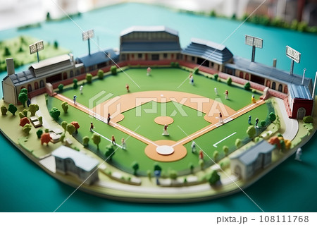 ベースボール(3D)ジオラマ ベースボール(3D)ジオラマ 108111768
