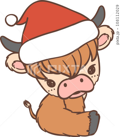 Baby Highland cow with Santa hat Christmas Baby Highland cow with Santa hat Christmas Baby Highland cow with Santa hat Christmas Baby Highland cow with Santa hat Christmas 108112029