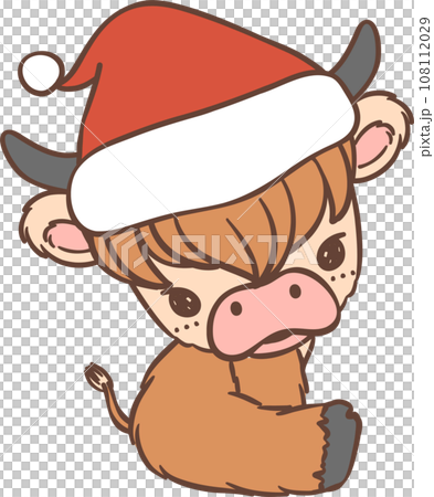 Baby Highland cow with Santa hat Christmas Baby Highland cow with Santa hat Christmas Baby Highland cow with Santa hat Christmas Baby Highland cow with Santa hat Christmas 108112029