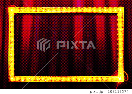 Retro rectangular banner sign 108112574