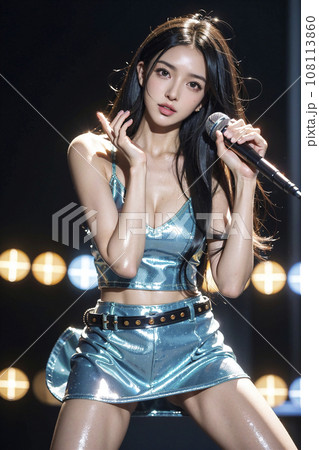 K-POP idol group that can sing and dance (AI - Stock