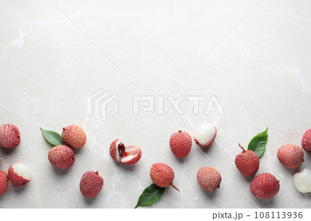 Lychee, concept of fresh and ripe exotic food 108113936