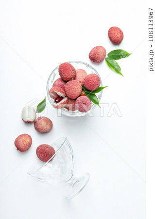 Lychee, concept of fresh and ripe exotic food 108113967