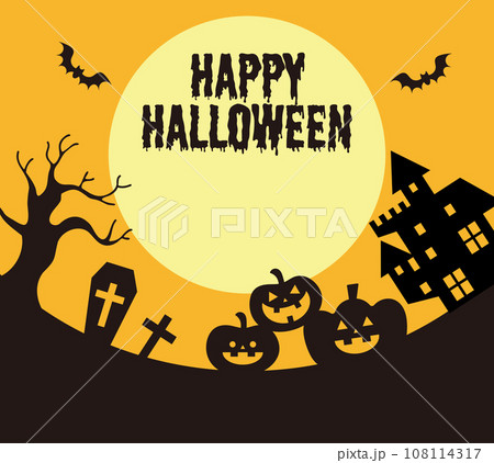 ハロウィンの背景イラスト ハロウィンの背景イラスト 108114317