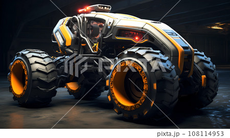 Futuristic Tractor Hyperrealistic 3D-Style Concept Futuristic Tractor Hyperrealistic 3D-Style Concept 108114953