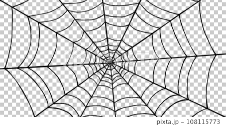 Transparent background image of black spider web or thread Transparent background image of black spider web or thread 108115773