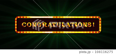 Congratulations. Calligraphy lettering. 108116275