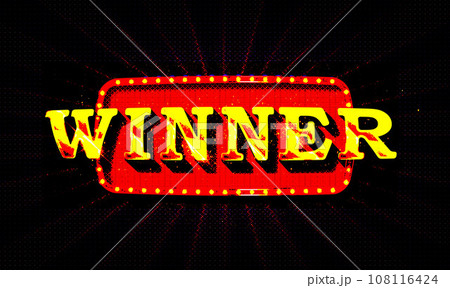 Winner retro signboard Winner retro signboard 108116424