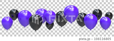 set of realistic 3d helium balloons set of realistic 3d helium balloons 108116805